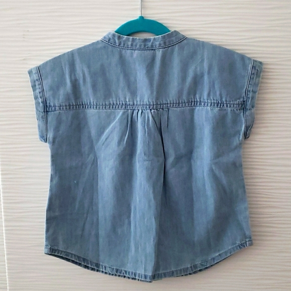 Gap Girls Jean Blouse Size XS - Picture 3 of 5